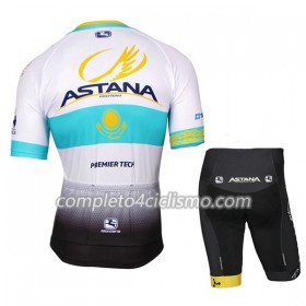 Completo Maglia Ciclismo + Pantaloncino 2017 Astana Pro Team Bambino N002